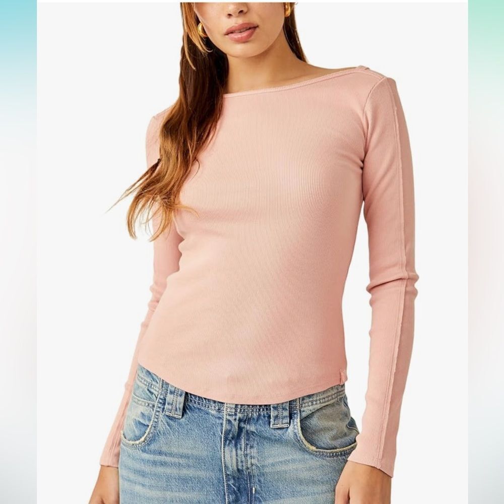 Free People Women's Unapologetic Tee Size M Color: Roseblush